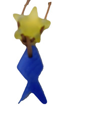 Vintage New in Box Beach Glass Design Brand Blue Fish  Yellow Starfish Necklace