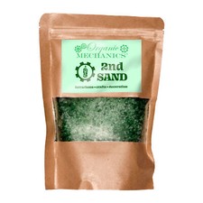 Organic Mechanics 2nd Sand Recycled Glass, Emerald Green, 1lb