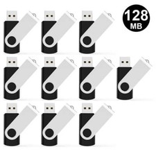 Kooton 100PCS 128MB USB 2.0 Flash Drives Metal Swivel USB Memory Stick Wholesale