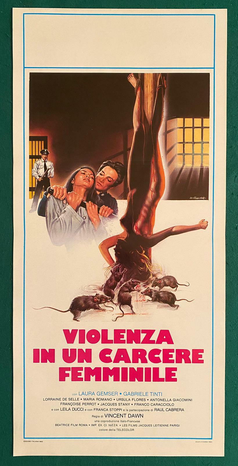 Locandina originale film Violenza in un carcere femminile (1982) - Regia di Bruno Mattei