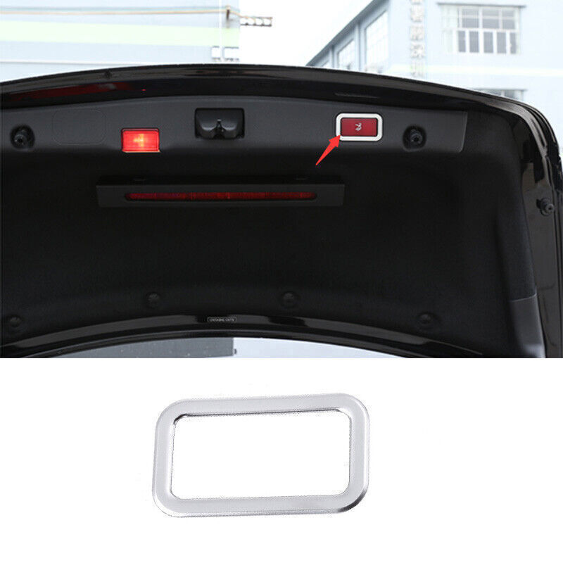 For 2016-2021 Mercedes-Benz GLC Silver ABS Tailgate Rear Door Handle Frame Trim