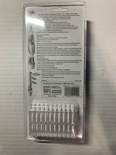 Walgreens Oral Care Kit Electric Toothbrush Teal - Picture 2 of 2
