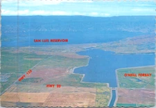 Vintage Postcard San Luis Reservoir O'Neill Forbay Santa Nella California