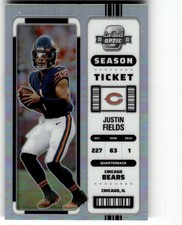 2022 Panini Contenders Optic Justin Fields Silver #11