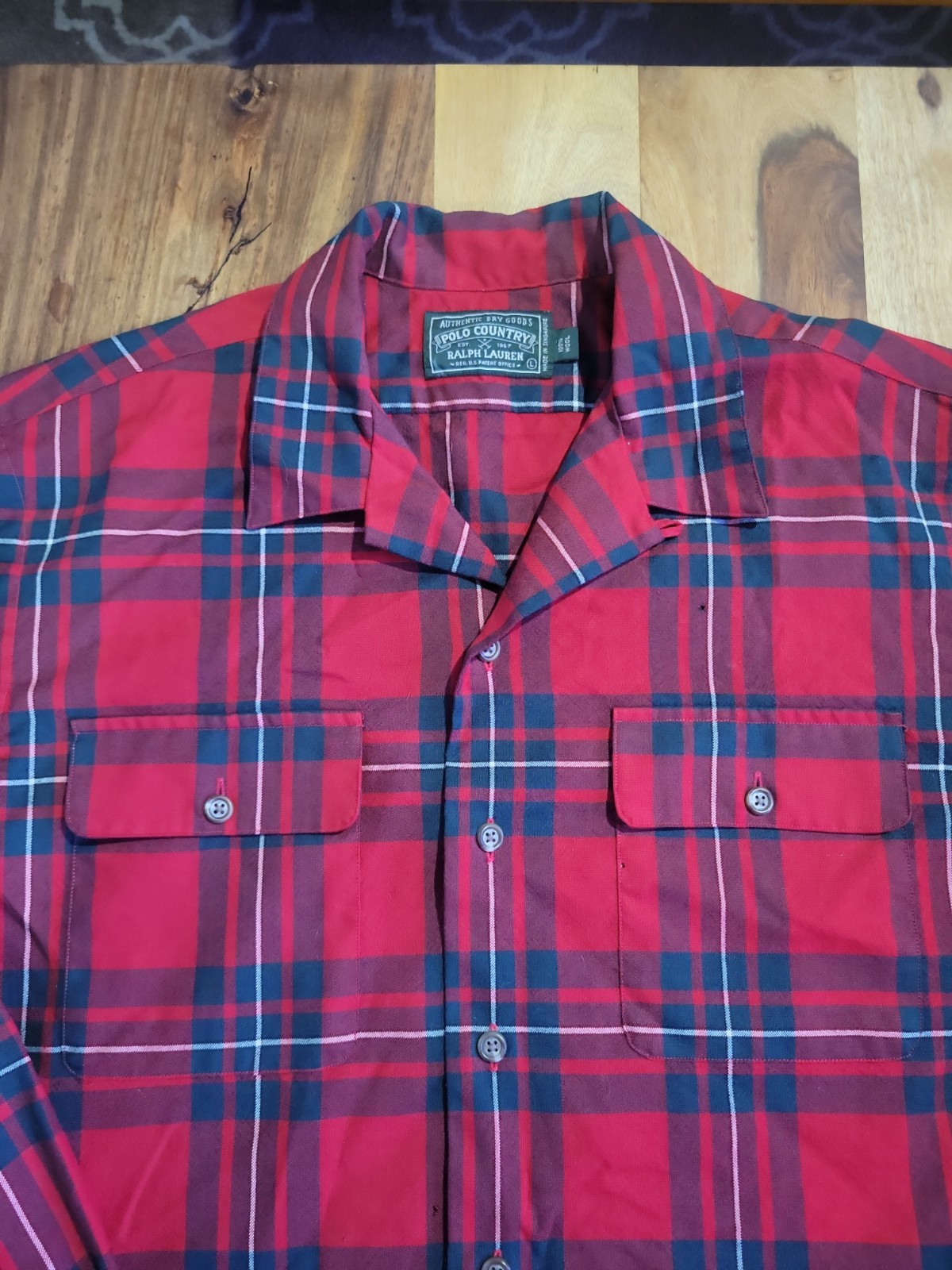 Vintage Ralph Lauren Polo Country Wool Shirt Men