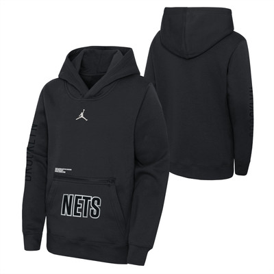 Brooklyn Nets Kinder Hoodie NBA Jordan Courtside Kapuzenpullover - Neu