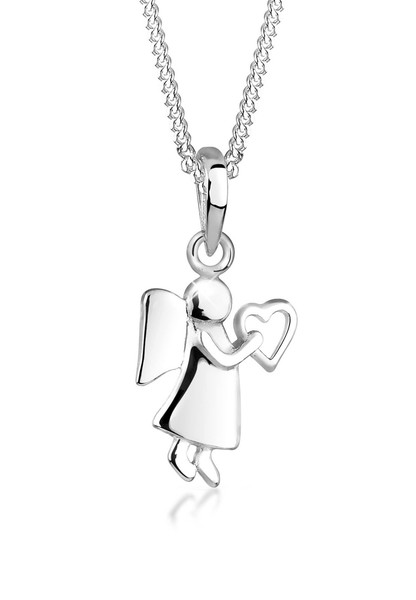 Elli Damen Halskette Engel Herz Talisman 925 Sterling Silber-image