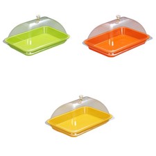 Cake Stand with Dome Clear Serving Platter for Kitchen Cupcake Dessert Shop