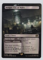 Midgar, City of Mako (Borderless) #313 Foil - Final Fantasy MTG