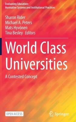 Rider - World Class Universities   A Contested Concept - New hardback  - X555z