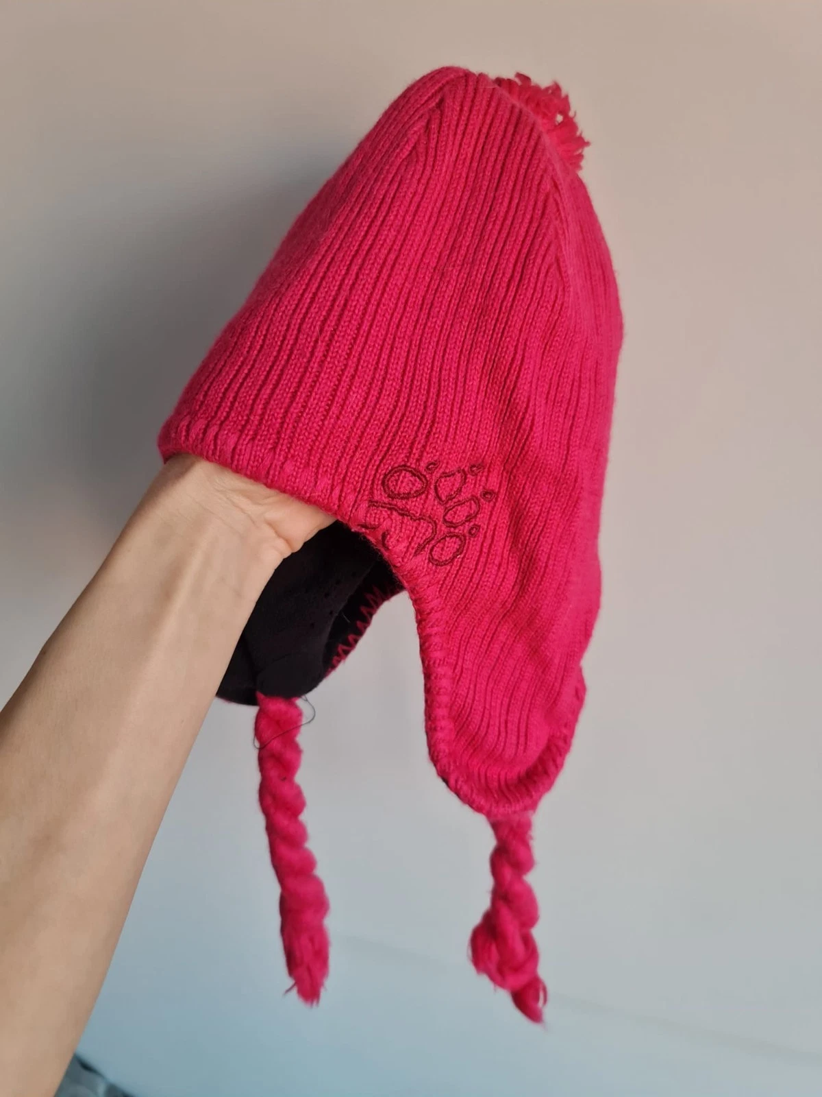 Jack Wolfskin Women’s Wool Blend Trapper Hat Pink Stormlock Fleece Size S