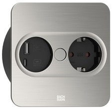 Presa a Incasso Twist 2 USB A E C Presa da Cucina Tavolo Bürosteckdose
