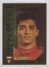 2020 Topps F1 Turbo Attax Gold Race Winner Charles Leclerc #180 Rookie RC