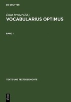 Ernst Bremer | Vocabularius Optimus | Buch | Deutsch (1991) | Issn | 2 BüCher