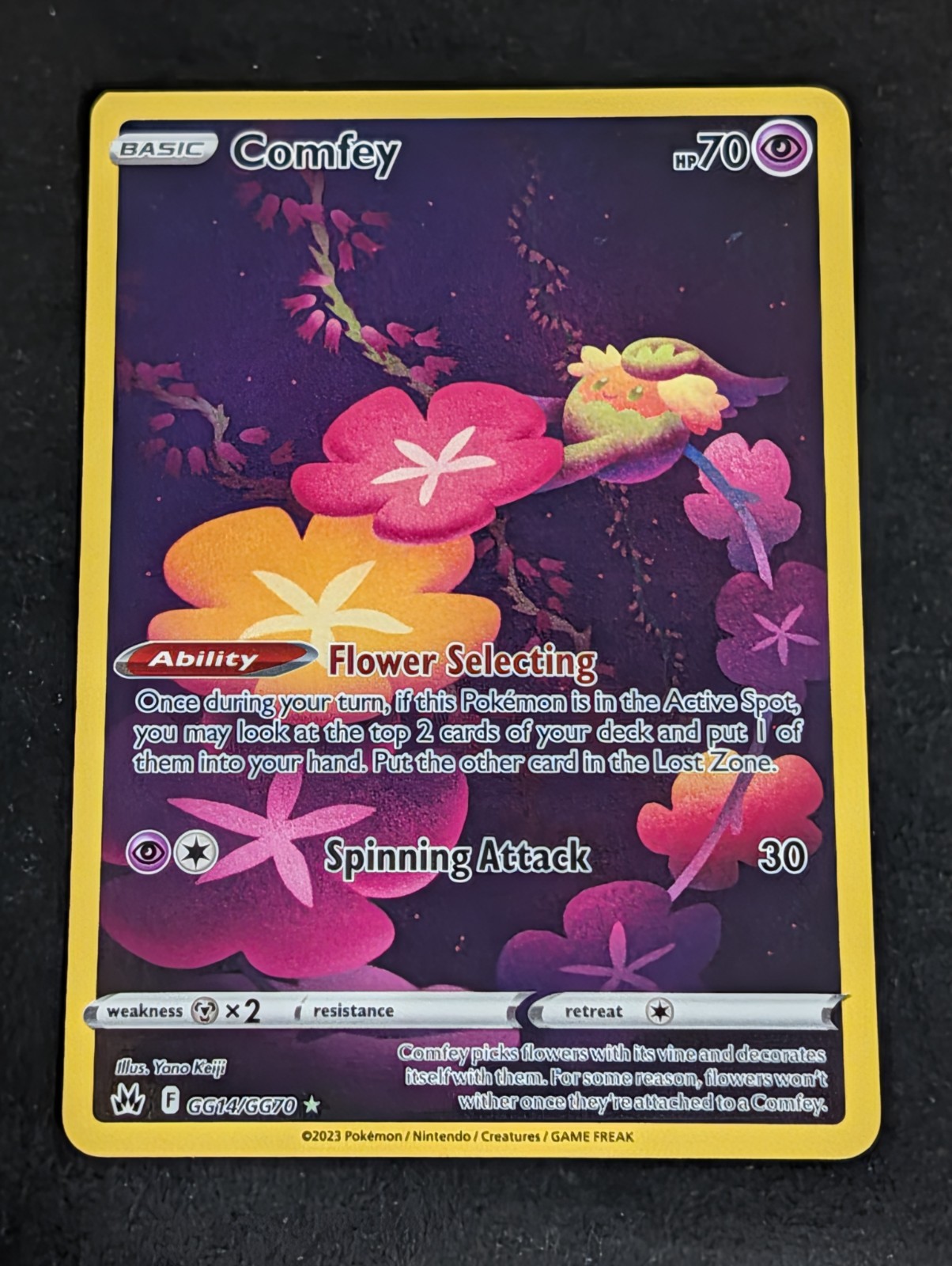 Comfey GG14/GG70 SWSH: Crown Zenith: Galarian Gallery Holo