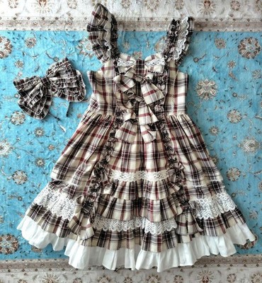 Angelic Pretty チェック柄プリーツスカート Angelic Pretty sweet Ruffle Jumper Skirt Tartan | eBay