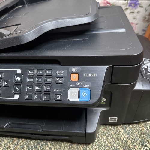 Impresora Epson WorkForce ET-4550 EcoTank inalámbrica color todo en uno supertanque - Imagen 4 de 14