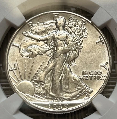 1939-D Walking Liberty half dollar - NGC AU details