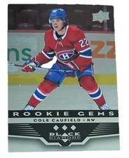 Cole Caufield - 2021-22 Upper Deck #BD-40  2005-06 Black Diamond Retro RC