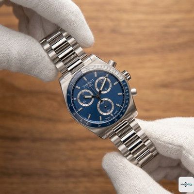 Tissot PR516 Chronograph T149.417.11.041.00 Blue Dial Quartz Men s Watch 40mm