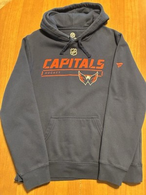 NHL Washington Capitals Hoodie Fanatics Thick! Men s L Navy Blue Authentic Gear