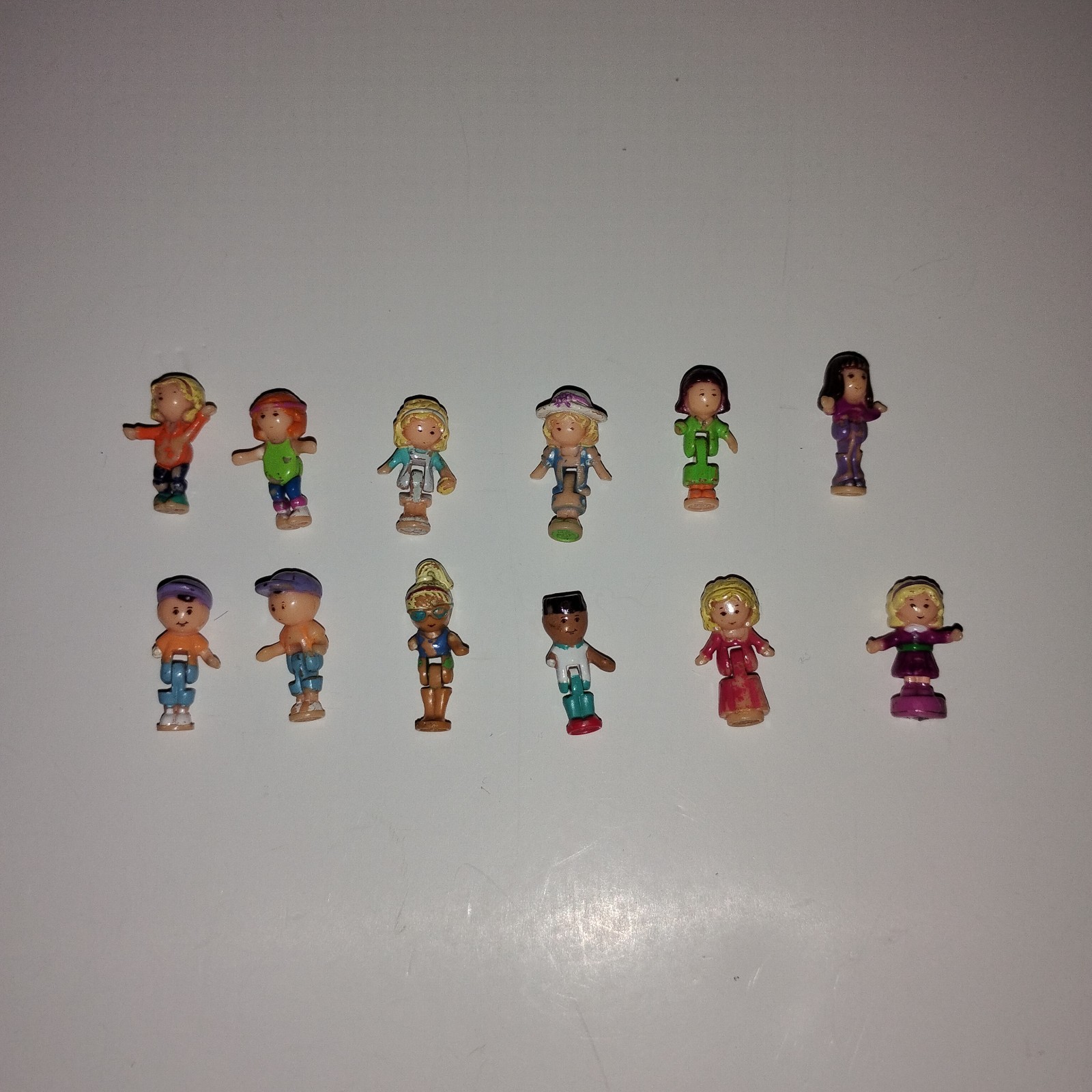Vintage Polly Pocket Bluebird Dolls Figures Damaged Broken Amputee Lot Of 12