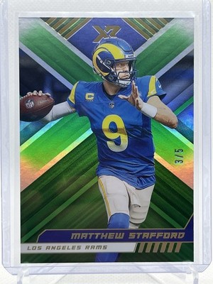 2022 Panini XR Matthew Stafford #58 Green /5