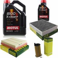 Inspektionspaket 6L Motul X-Clean+ 5W-30 FüR BMW F20 118I 116I 114I F21 F31 320I