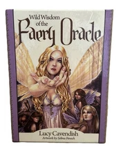 Wild Wisdom of The Faery Oracle 47 Illustrated Cards w/ Guidebook Lucy Cavendish
