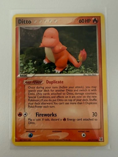 Ditto - (Charmander) 061/113 Delta Species Regular EXCELLENT Condition