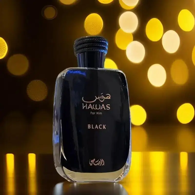 #ad Hawas Black by Rasasi for Men 3.38 oz EDP Spray $23.99