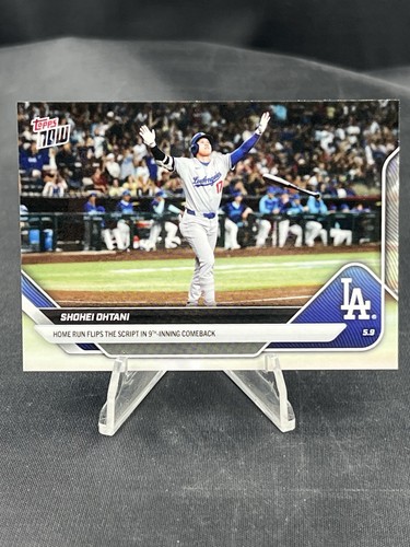 2025 Topps Now Shohei Ohtani #160 Dodgers HR Flips Script 9th Inning Comeback