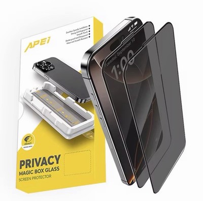 APEl Privacy Magic Box Glass Screen Protector (Pack Of 2)