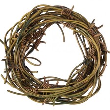 4 Pcs 32.8 Foot Fake Barbed Wire Rusted Western Props Decor Plastic Faux Wire...