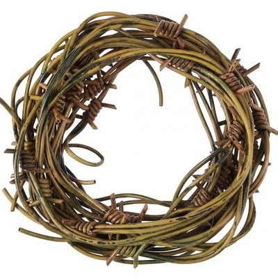 4 Pcs 32.8 Foot Fake Barbed Wire Rusted Western Props Decor Plastic Faux Wire...