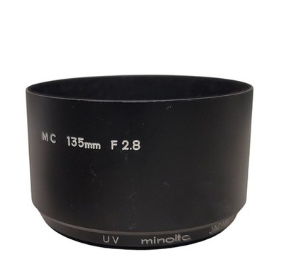 MINOLTA MC 135mm / 3.5 LENS HOOD, metal, Genuine for MD lens 55mm size M27