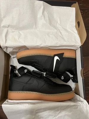 Nike Air Force 1 Utility Low Black | eBay