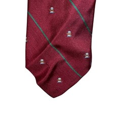 Brooks Brothers Makers Silk Tie Burgundy Green Striped Nautical Spool USA Made