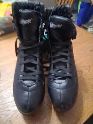 Nattork Ice Skates For Adults Black Women's 11/Men's 10 New