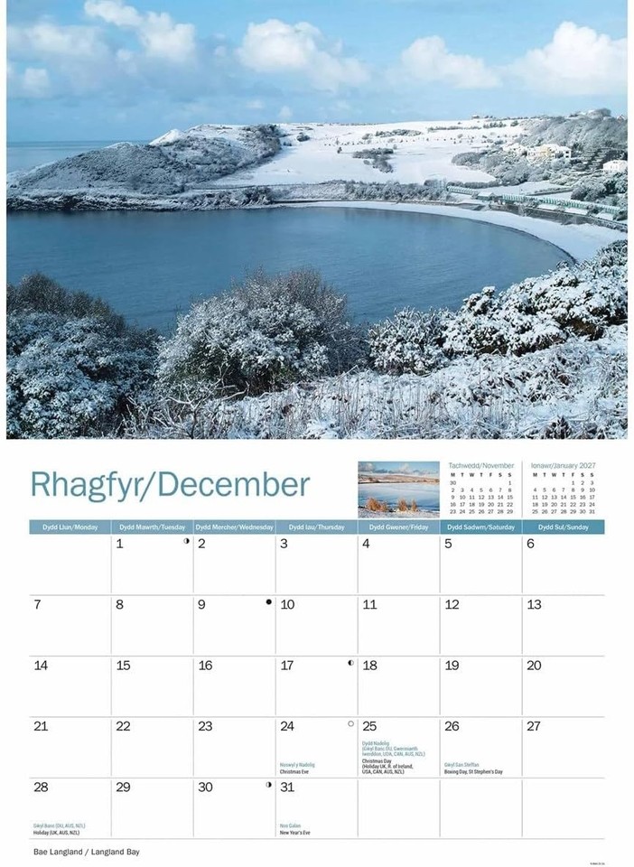 Gower 2026 A4 Wall Calendar EBay UK S L960 