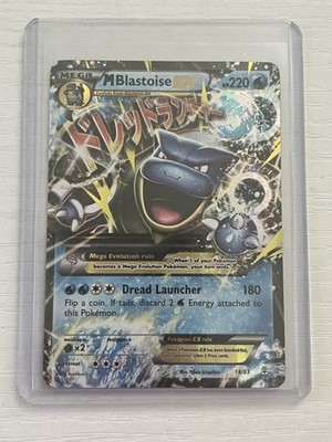 Pokémon M Blastoise EX 18/83 (Generations) Full Art Holo *LP (whitening on back)