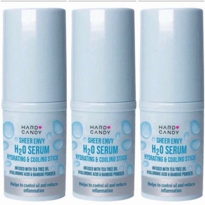 New NO LABELS! LOT 3 Hard Candy H2O SERUM HYDRATING & COOLING Stick Tea Tree Oil