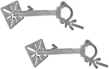 2x ProX XT-TC5LEDPA 10-13" LED Wall Mounting Plate to Extension 2" Truss Clamp