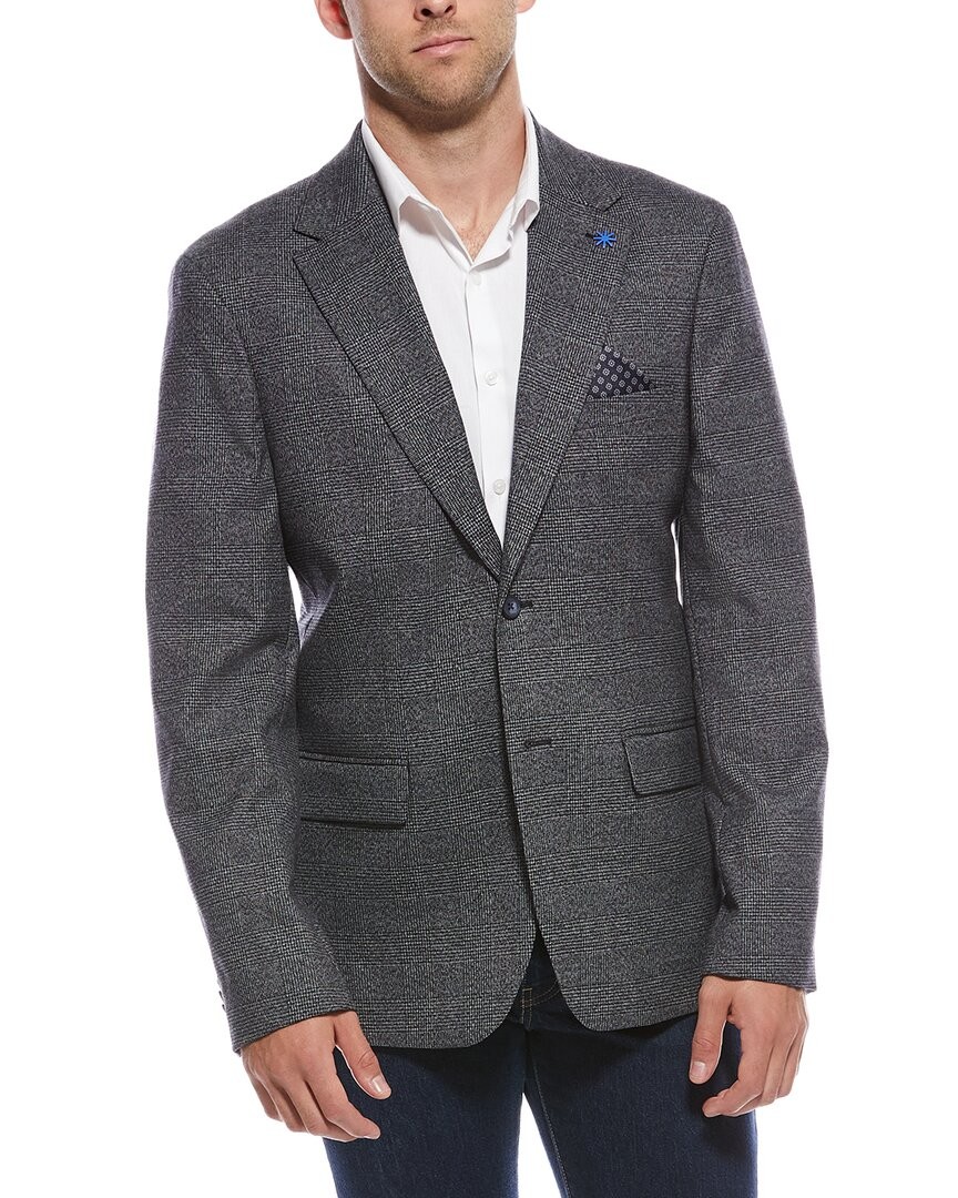 Report Collection Glen Woven Sport Coat Men's  40R