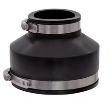 New P1056-42 Fernco PlumbQwik 4 in. x 2 in. DWV Flexible PVC Coupling Free Ship