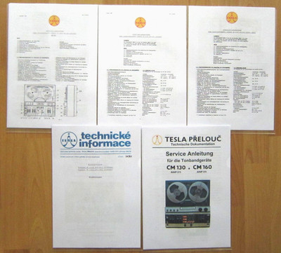 Service-Anleitung Tonbandgeräte Tesla B 113 + B 115 + B 116 + CM 130 + CM 160