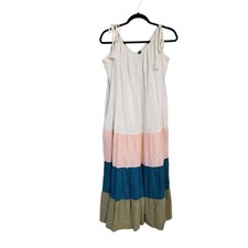 Old Navy Multicolored Tiered Maxi Dress L Boho Summer Resort