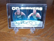 1999-00 Topps Stadium Club co signers Gary Payton Paul Pierce auto
