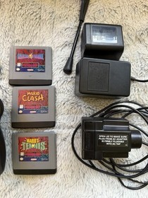 Nintendo Virtual Boy Console Bundle - Stand Controller AC Adapter + 3 Games
