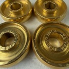 1" Ivanko gold plated Weight Plate Set 4X  1-1/4 standard size 1980s RARE 1.25lb — photo 8